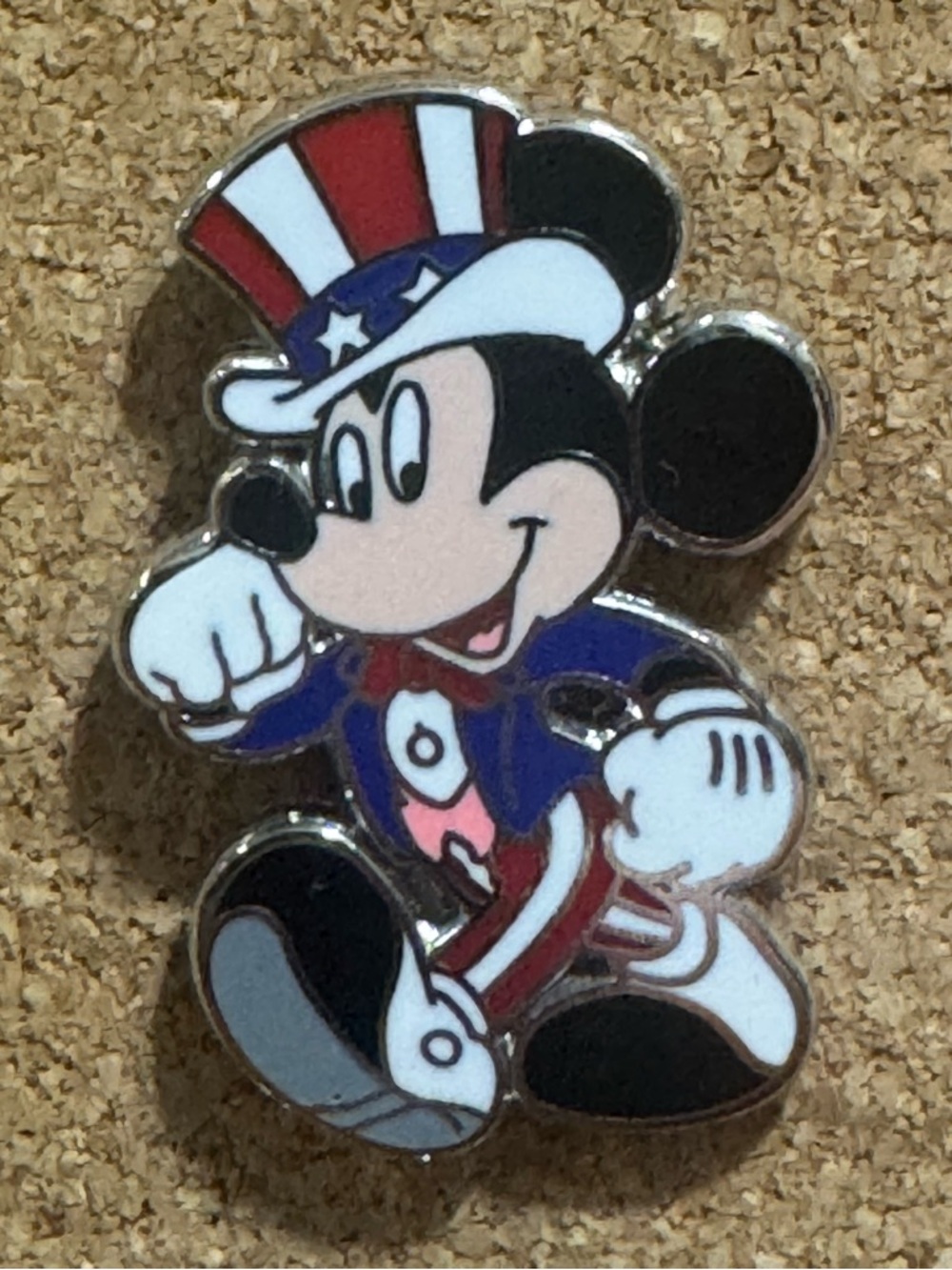 5/$25 Disney Mickey Mouse Americana Uncle Sam Pin